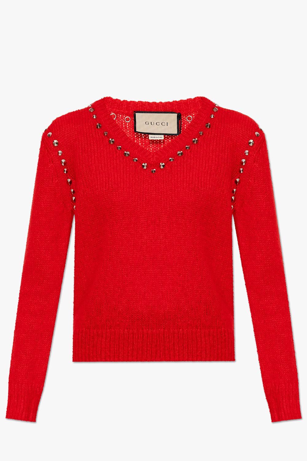 gucci studded sweater