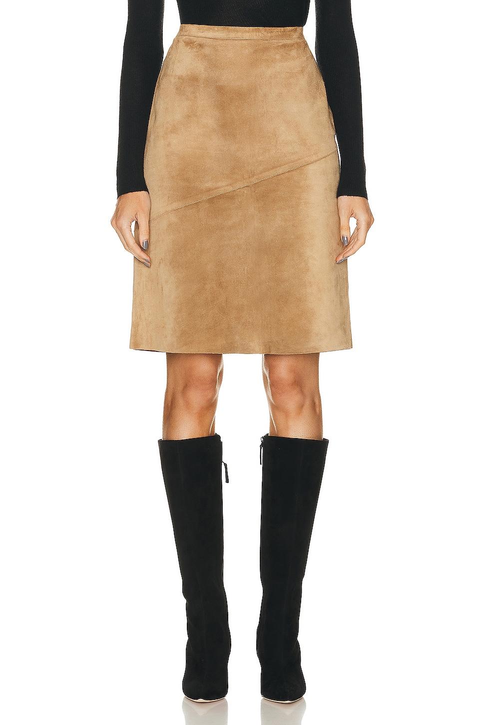gucci suede skirt