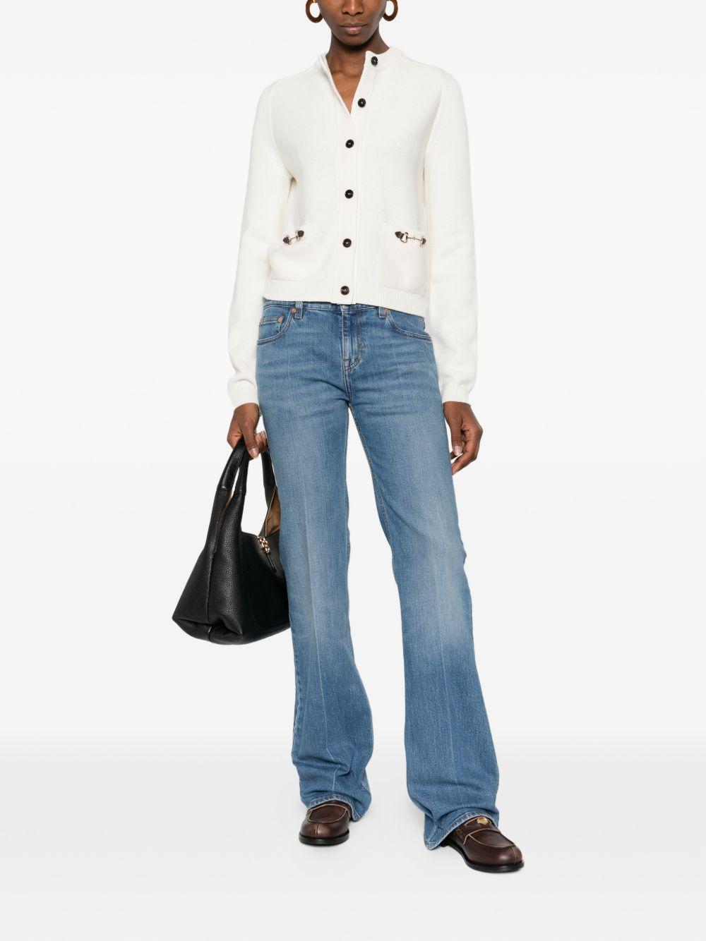gucci sweaters white wool mix - women