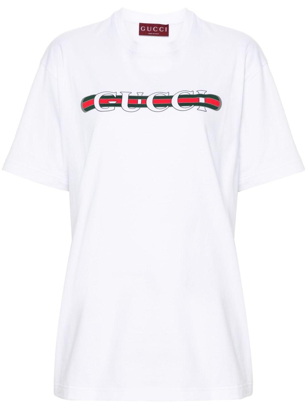 gucci t-shirts and polos white cotton - women