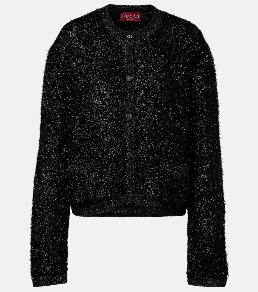 gucci tinsel cardigan