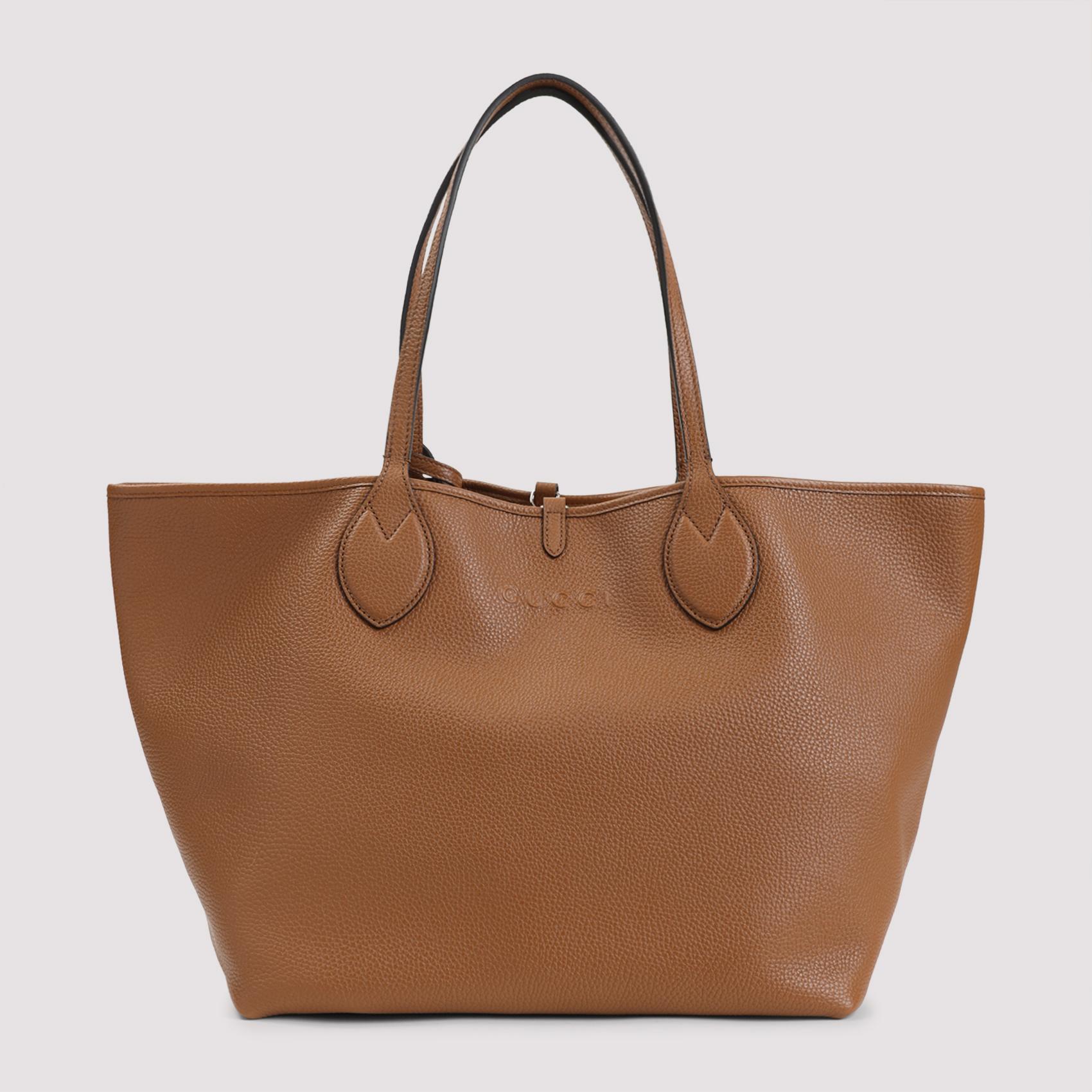 gucci totissima large tote bag nude & neutrals grained leather - women