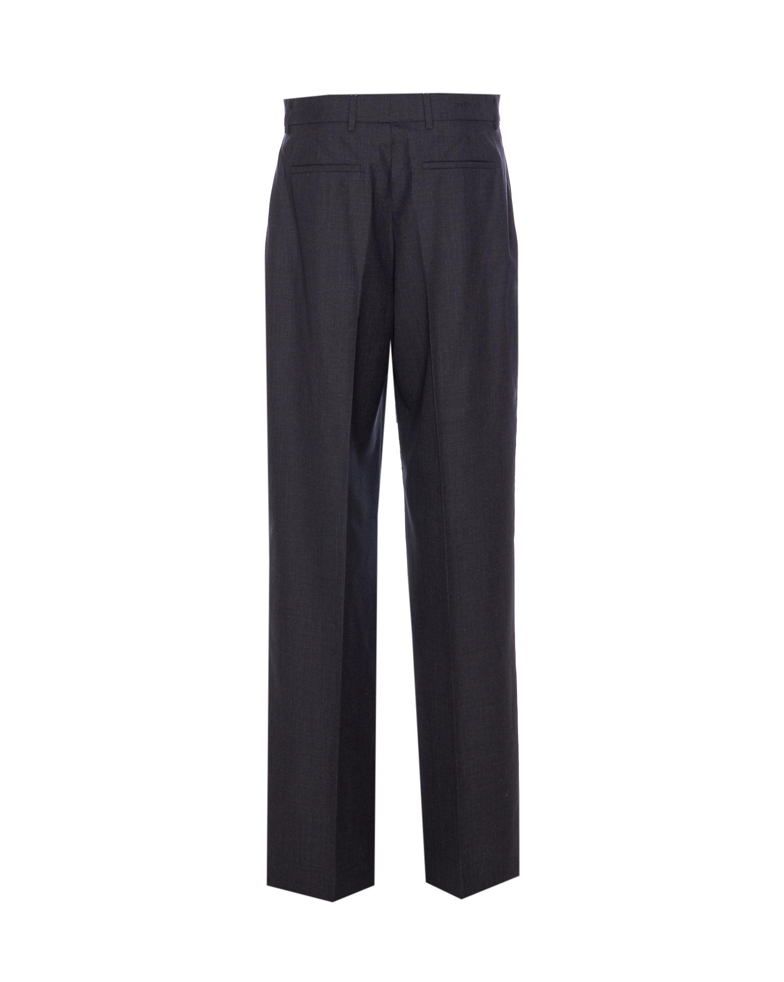 gucci trousers grey wool - women