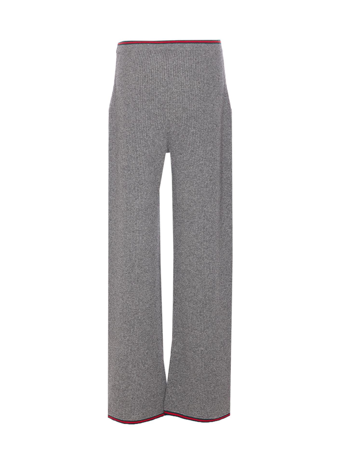 gucci trousers grey wool - women