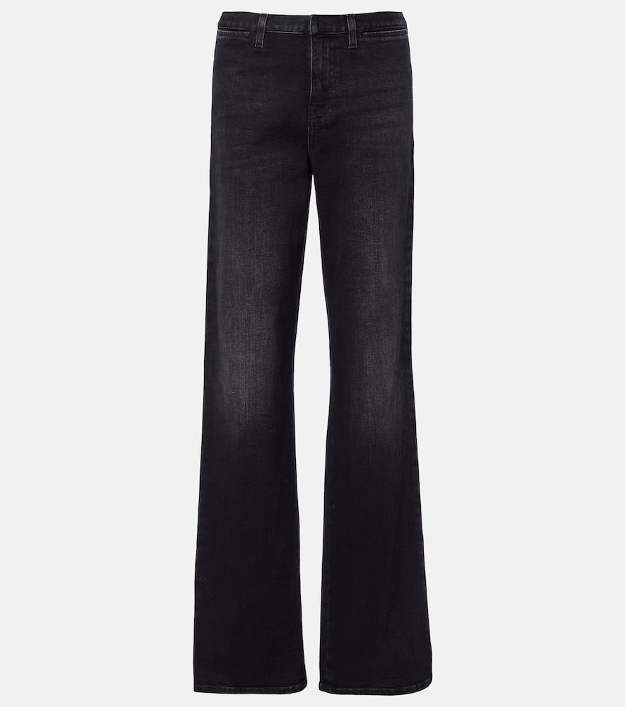 gucci web stripe straight jeans