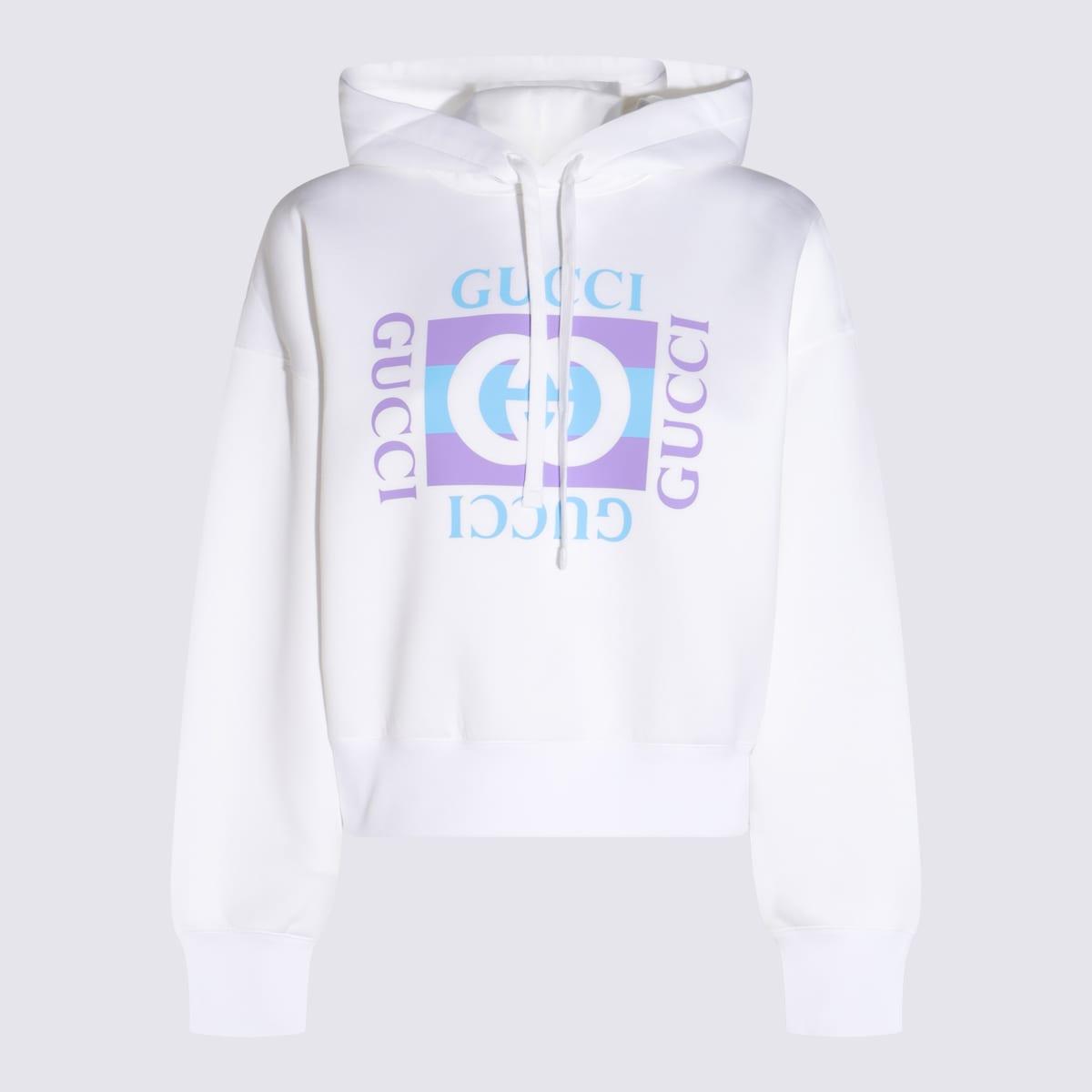 gucci white cotton sweatshirt