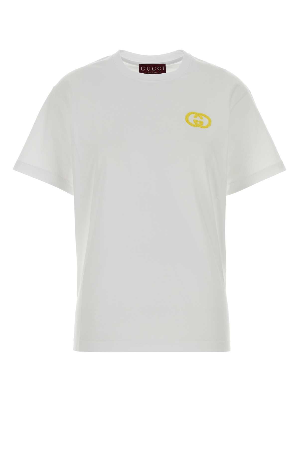 gucci white cotton t-shirt