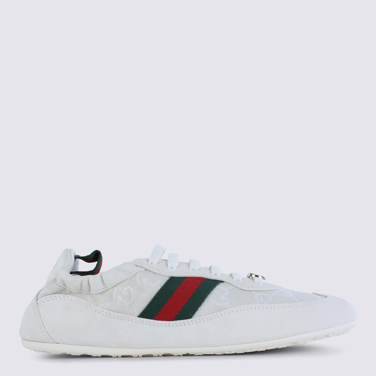 gucci white leather shift sneakers