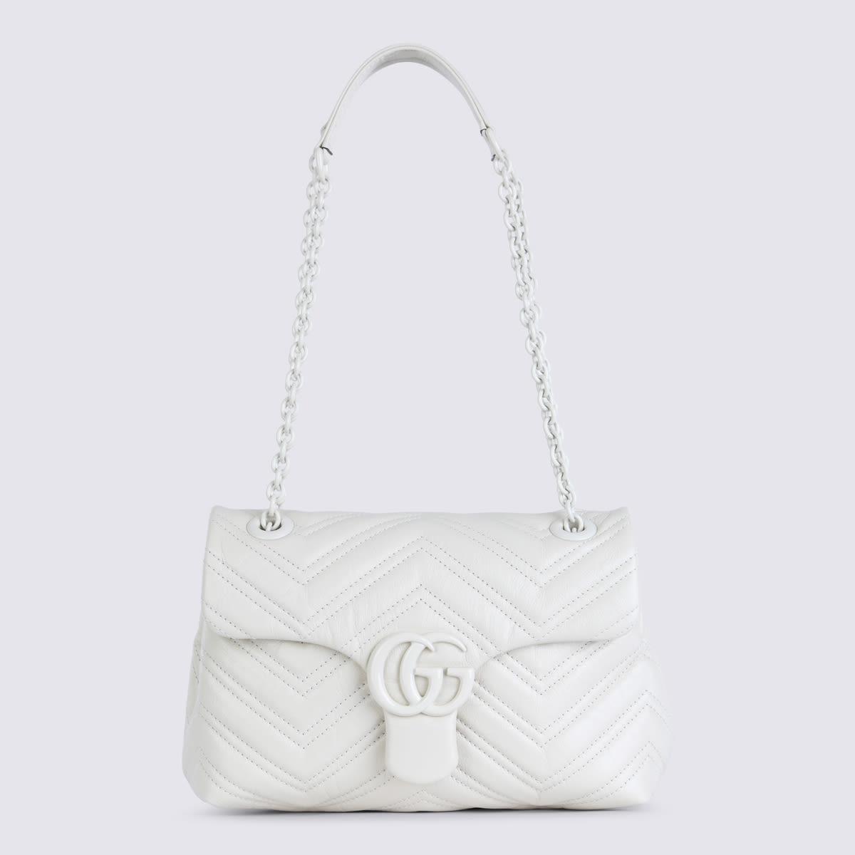 gucci white leather shoulder bag