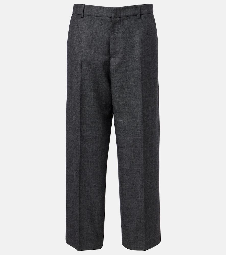 gucci wool straight pants