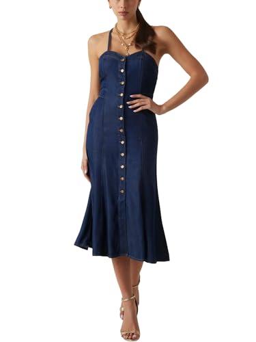 guess women's eco edna dress, bodeguita dark