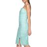 guess women's sleeveless chemical lace mini dress, mint, 14