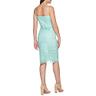 guess women's sleeveless chemical lace mini dress, mint, 14
