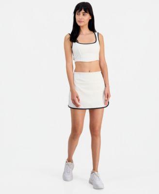 guess womens sarah fix cup top mini tennis skirt