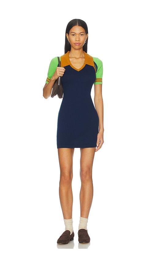 guest in residence ace polo dress in navy.