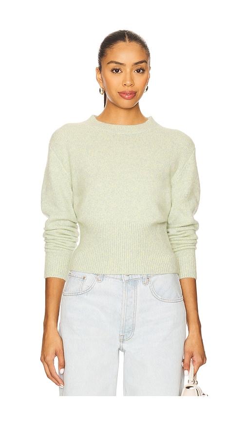 guest in residence alina crew sweater in green.
