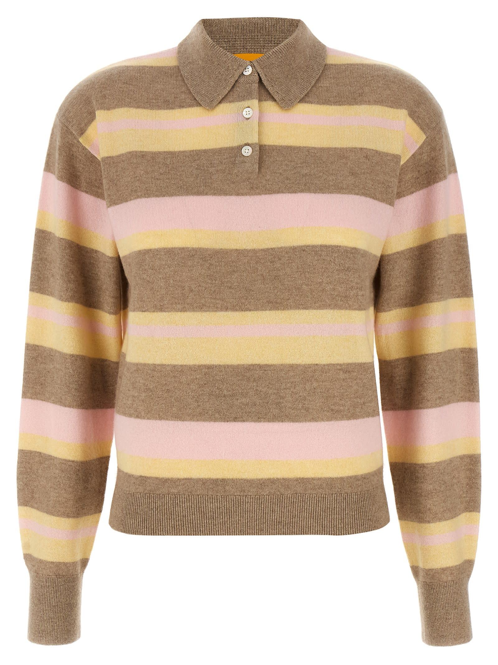 guest in residence collegiate stripe polo shirt