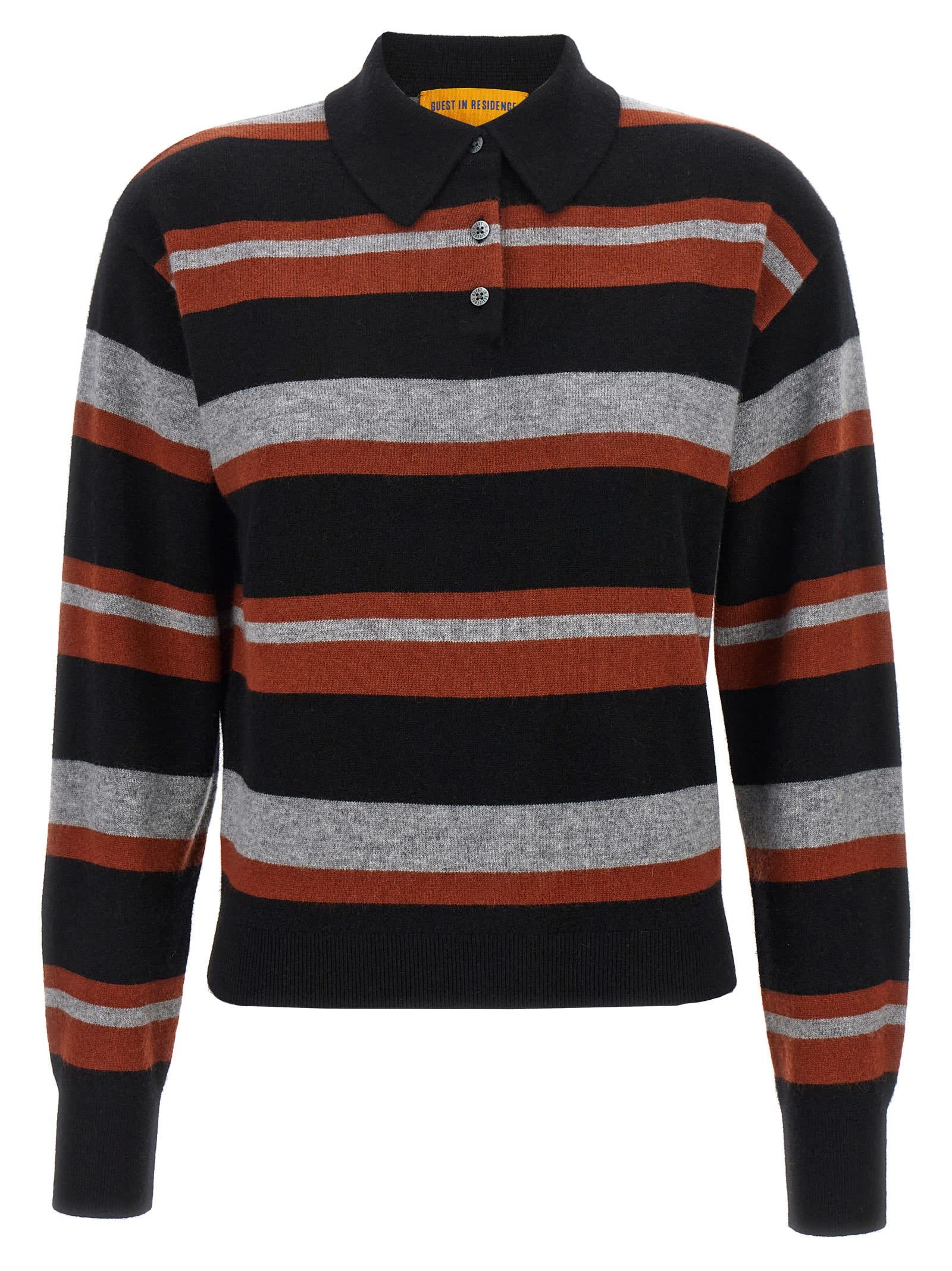 guest in residence collegiate stripe polo shirt
