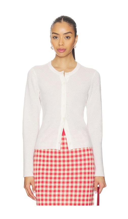 guest in residence compass jane cardigan in cream.