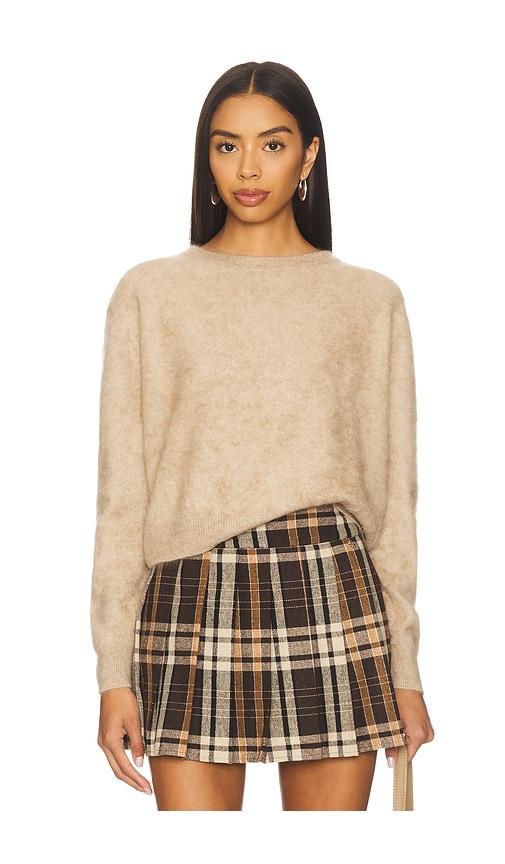 guest in residence grizzly crew sweater in beige.