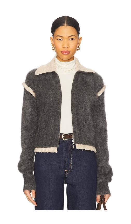 guest in residence grizzly frankie jacket in grey.