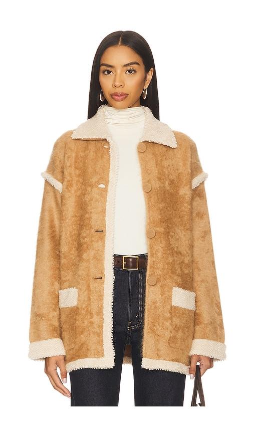 guest in residence grizzly jacket in brown.