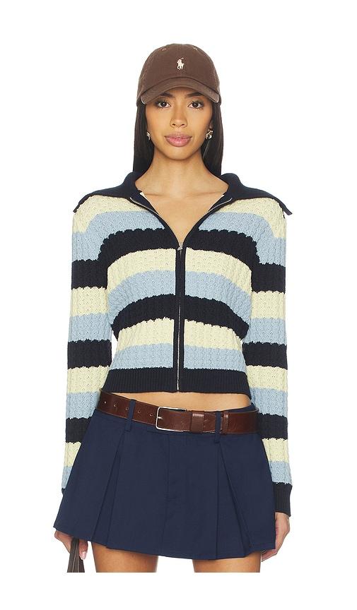 guest in residence kirby jacket in blue.