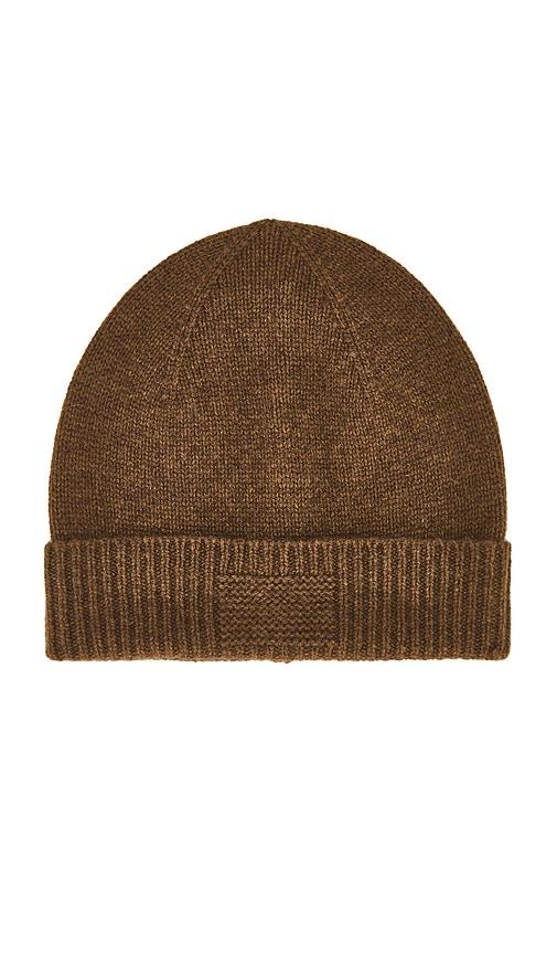 guest in residence rib cuff beanie in brown.