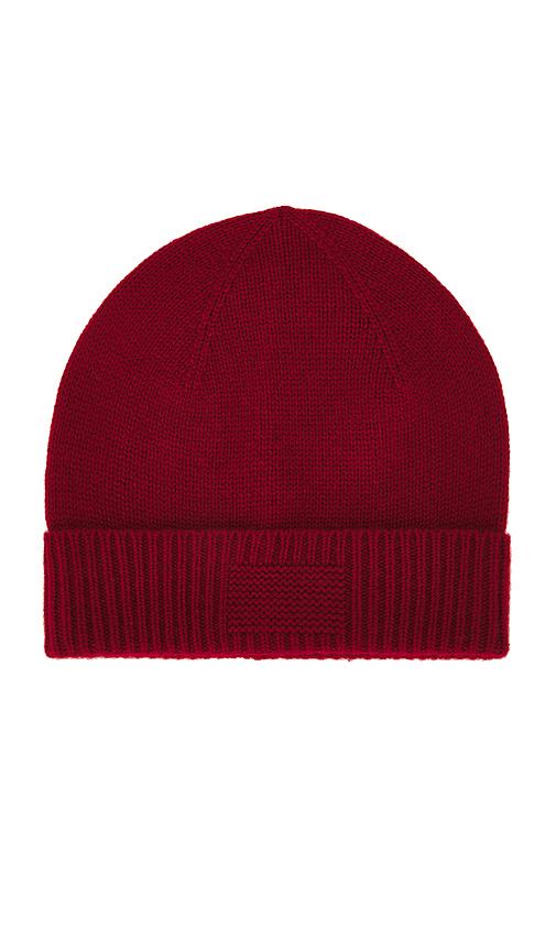 guest in residence rib cuff beanie in red.