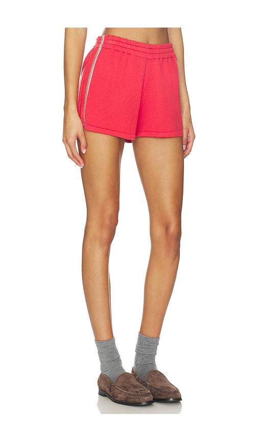 guest in residence runner short in red.