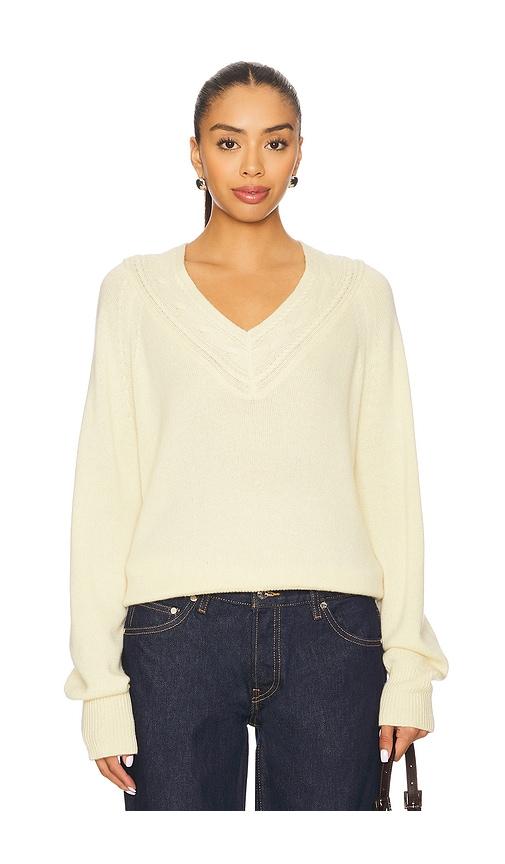 guest in residence the varsity v sweater in yellow.