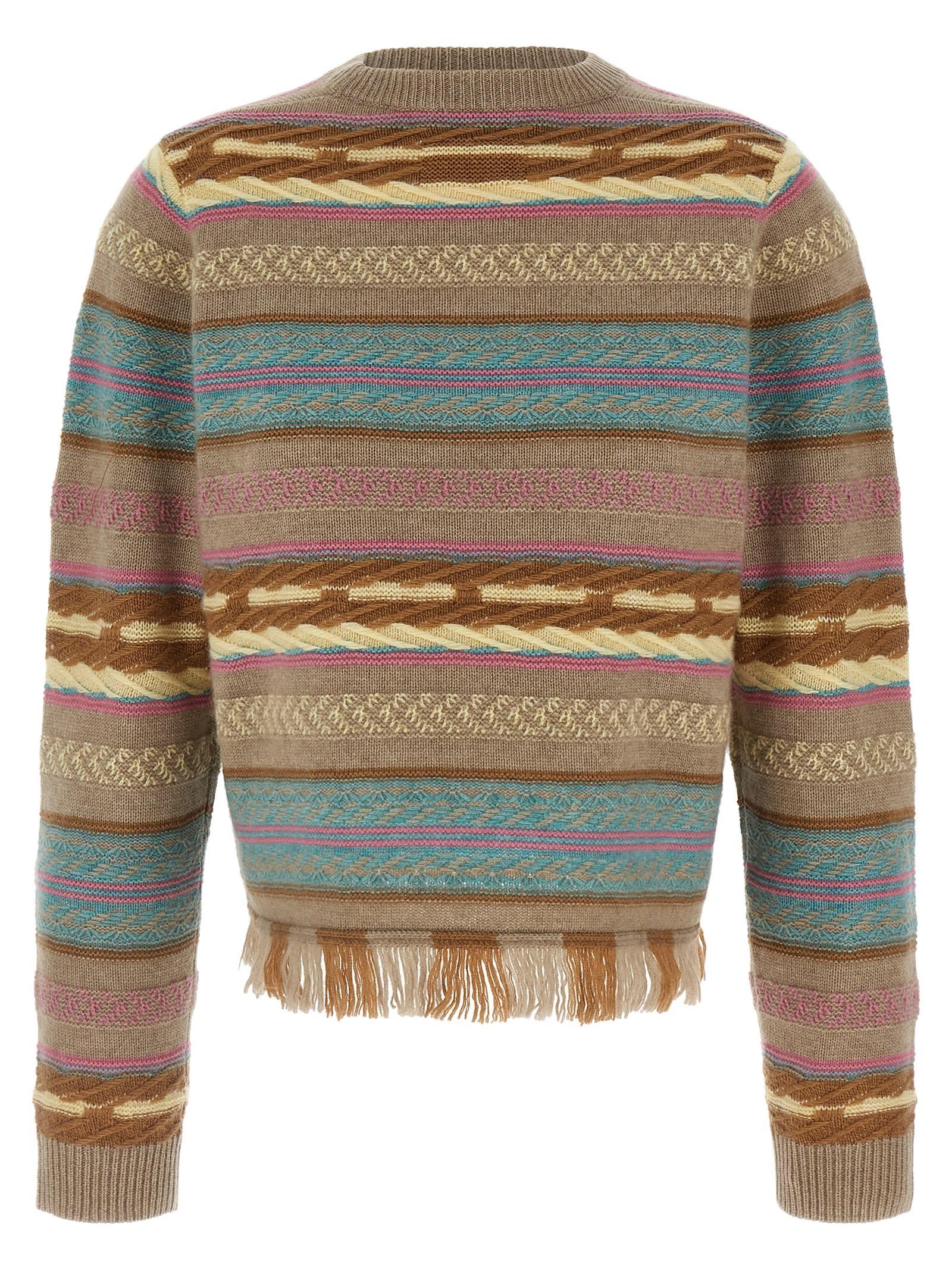 guest in residence western stripe sweater
