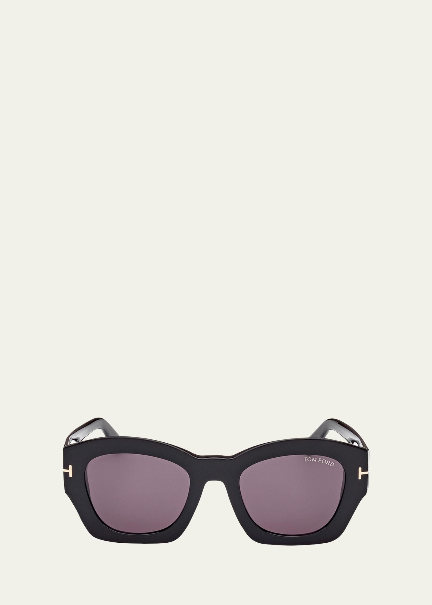 guilliana acetate geometric sunglasses