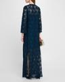 guipure bracelet-sleeve kaftan gown