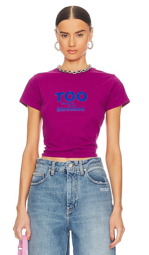 guizio blessed tee in purple.