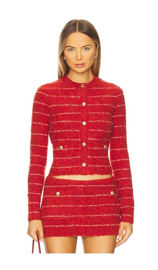 guizio carline cardigan in red.