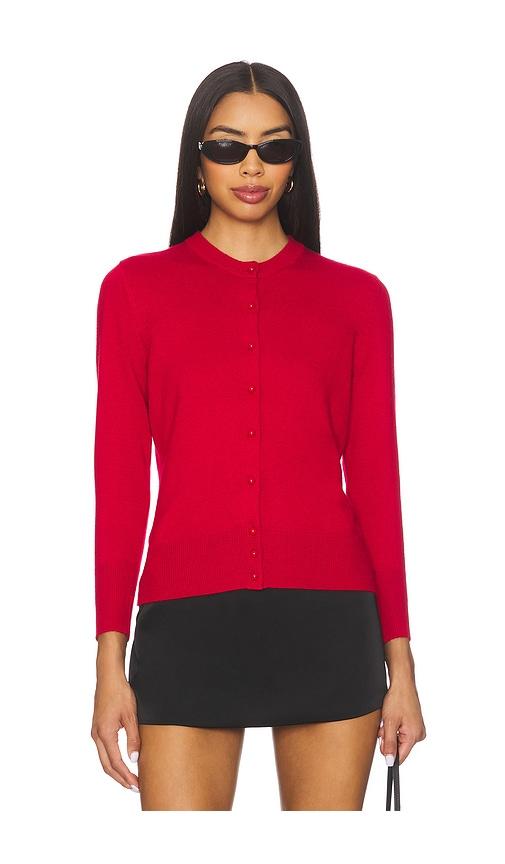 guizio emelie cardigan in red.