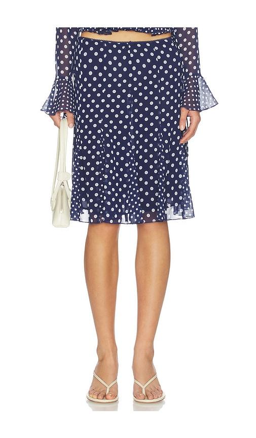 guizio paloma skirt in navy.