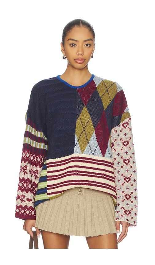 guizio zuri sweater in blue,red.