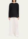 guri ribbon back brushed cashmere top