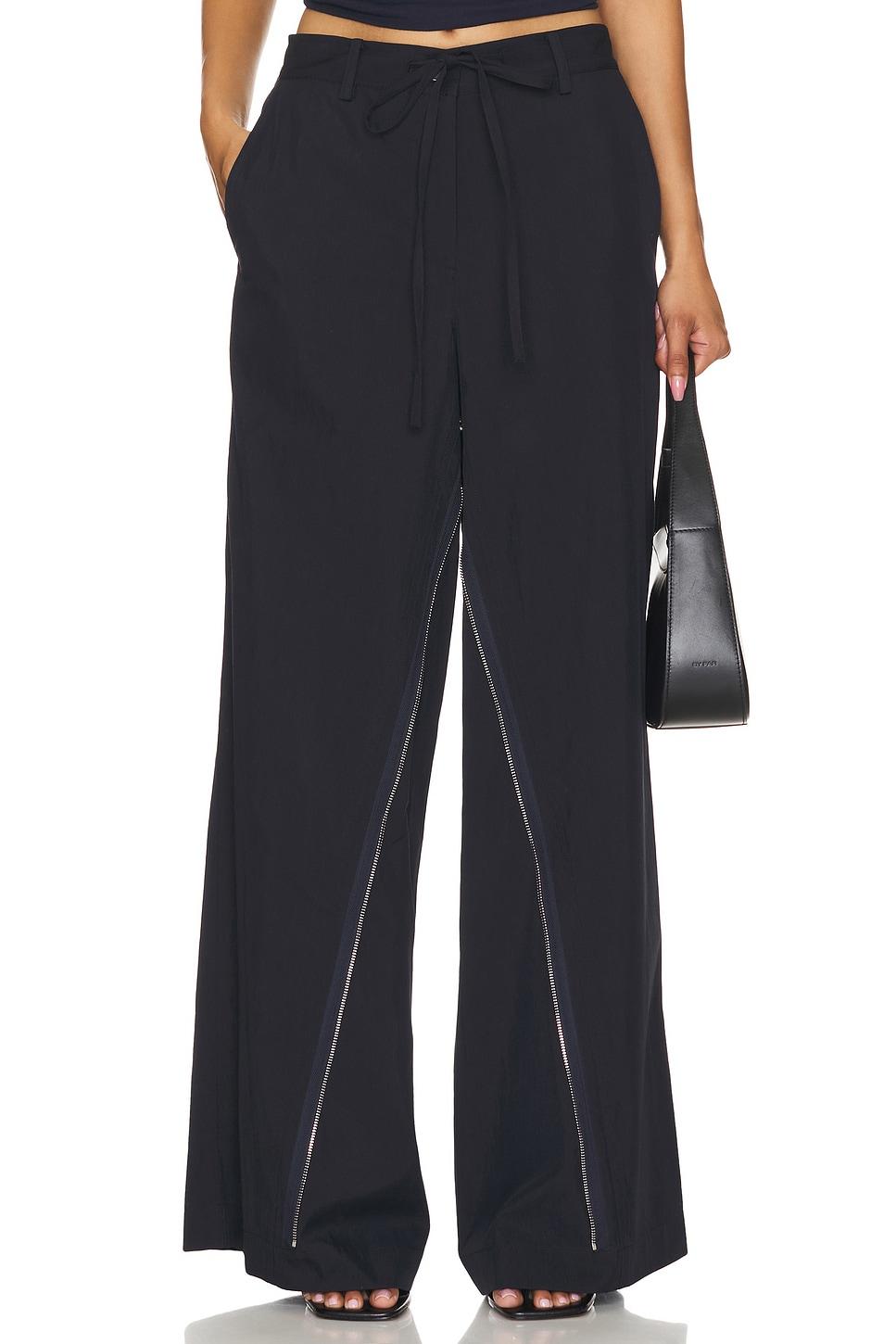 gusset wide leg pant