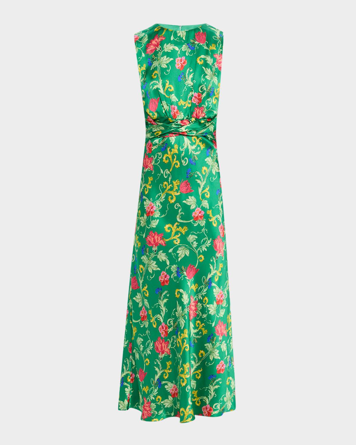 gwen silk midi dress