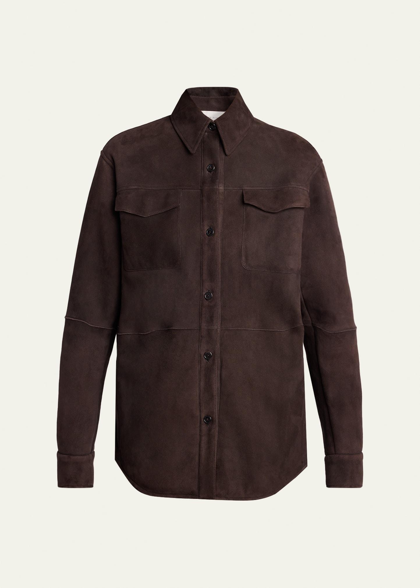 gwena sheep shearling shirt jacket