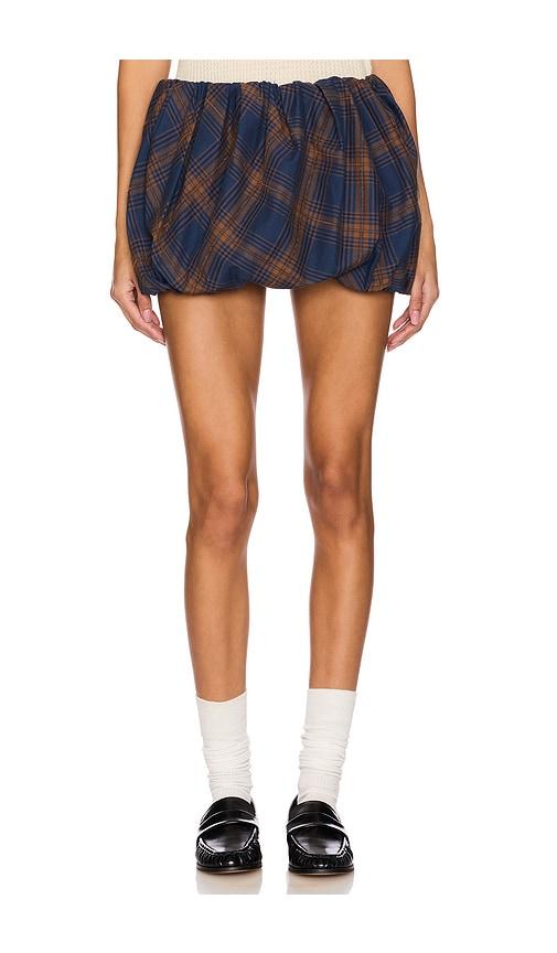 h:ours auden mini skirt in navy.