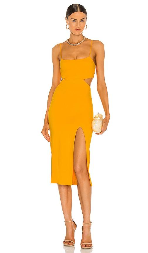 h:ours haydon dress in yellow.