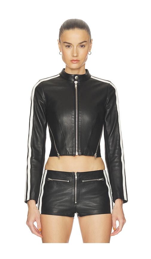 haelo sport zip up jacket in black.