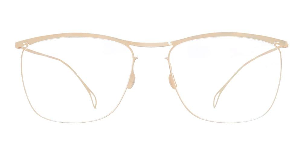 haffmans & neumeister mildenberger - satin gold rx glasses