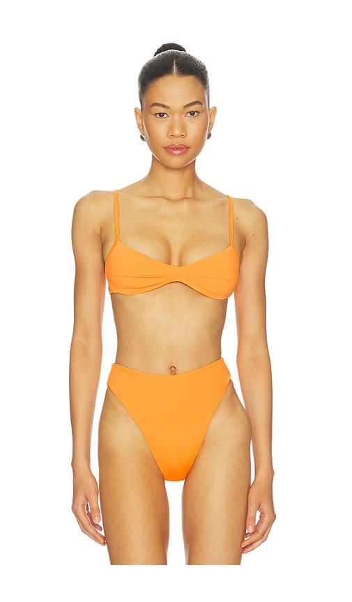 haight. monica top in tangerine.