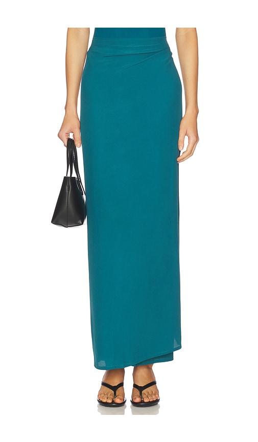 haight. panneaux skirt in teal.