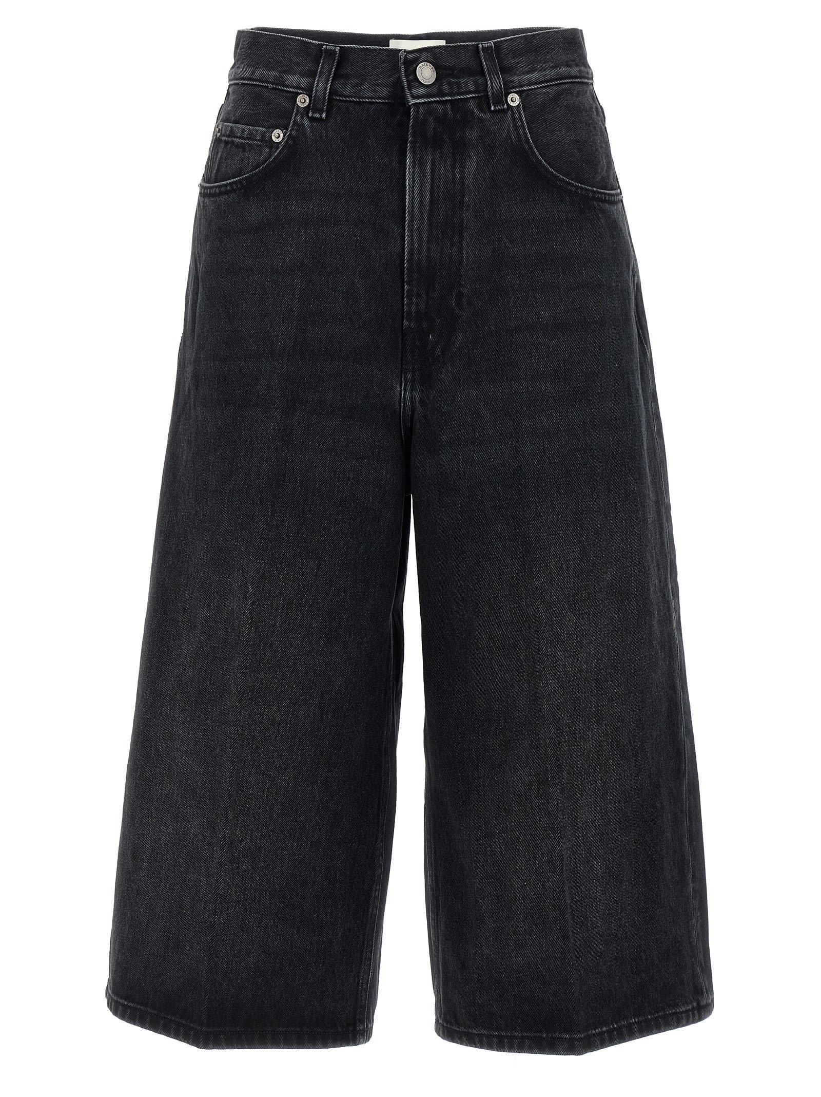 haikure belle mid black bermuda shorts